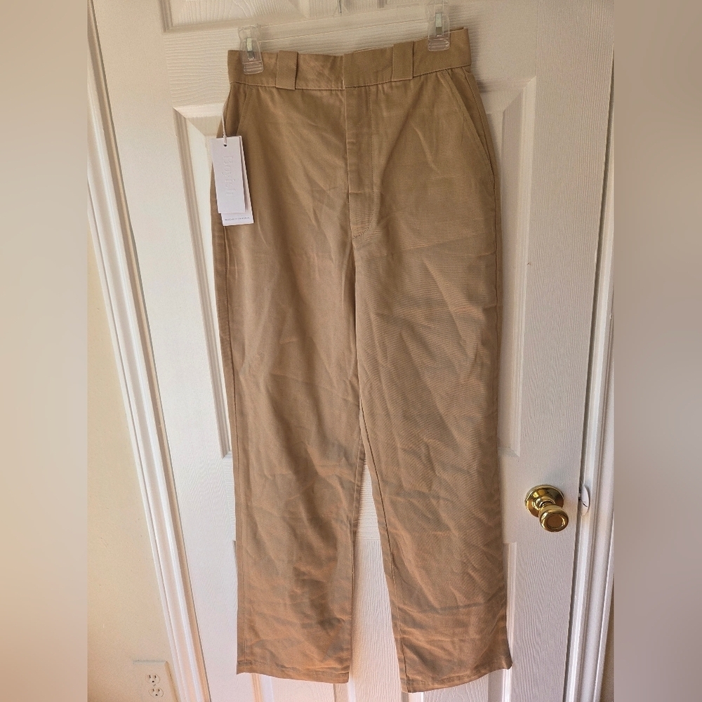 Boyish High Rise Pants 26 Tan NWT Relaxed Chino Trouser $168 - Picture 2 of 9